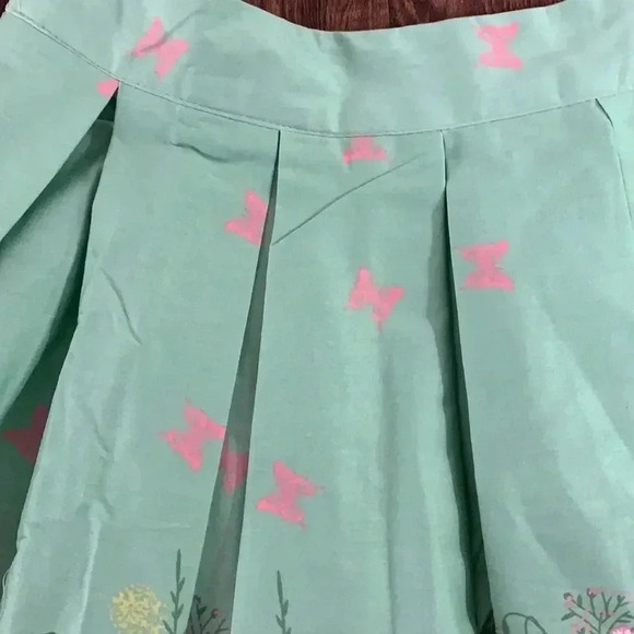 Dresstore Mint Green Skirt Pleated Swimsuit Babes Theme New - Picture 4 of 11